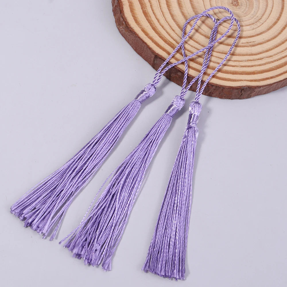 Borla Hilo Seda Lila 8cm - 10pcs