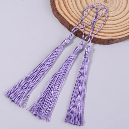 Borla Hilo Seda Lila 8cm - 10pcs