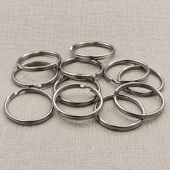 Argolla de llavero Doble Sin Cadena 2cm - 50 pcs