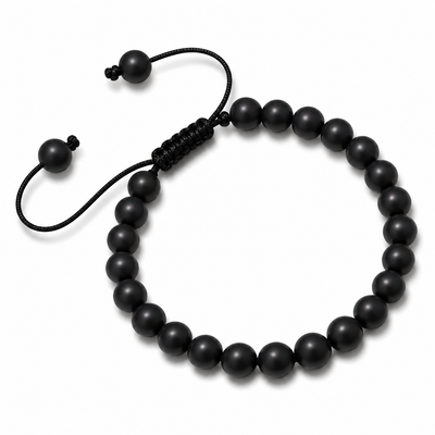 Pulsera Tejida Shungita 6mm
