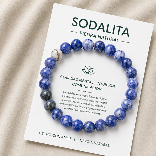Pulsera Elasticada Sodalita 8mm