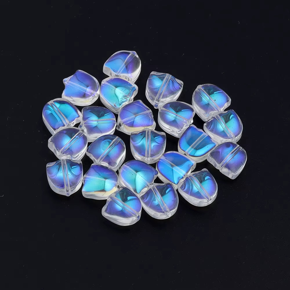 Cuentas Tulipanes Tornasol con Hojas Verdes - 10 Unid