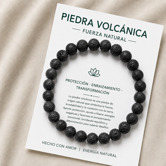 Pulsera Elasticada Volcánica 8mm