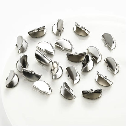 Terminal Semicirculares de Acero 1.6cm - 50 PCS