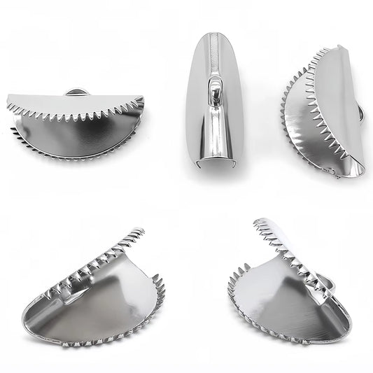 Terminal Semicirculares de Acero 2cm - 50 PCS