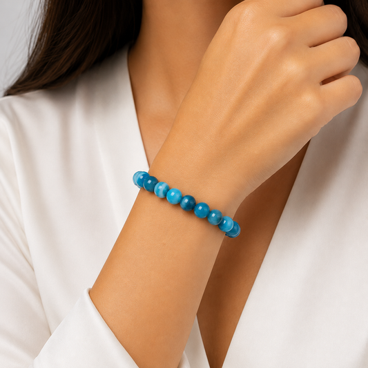 Pulsera Ágata Azul 8mm