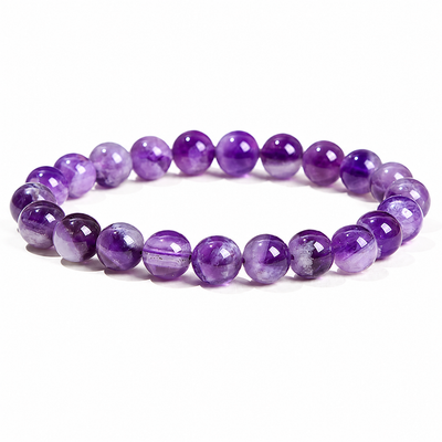 Pulsera Elasticada Amatista 8mm