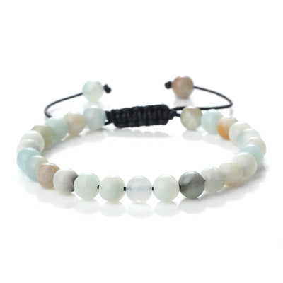 Pulsera Tejida Amazonita 6mm
