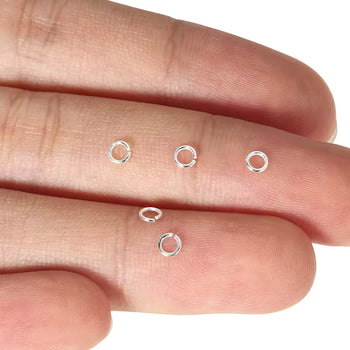 Argollas de Union 3mm Plata 925 - 10 Unid.