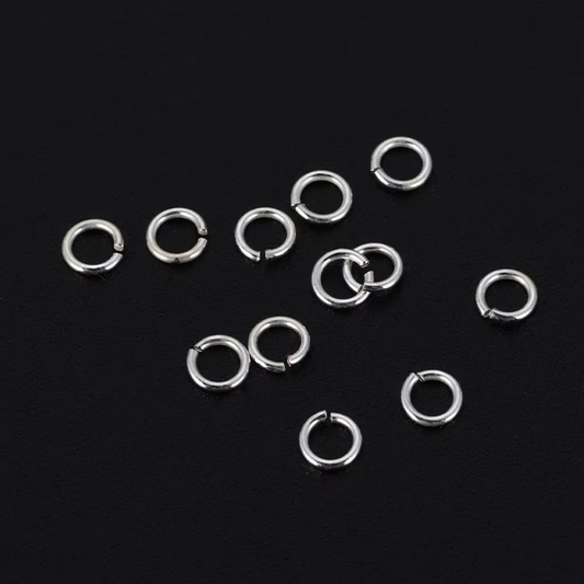 Argollas de Union 4mm Plata 925 - 20 Unid.