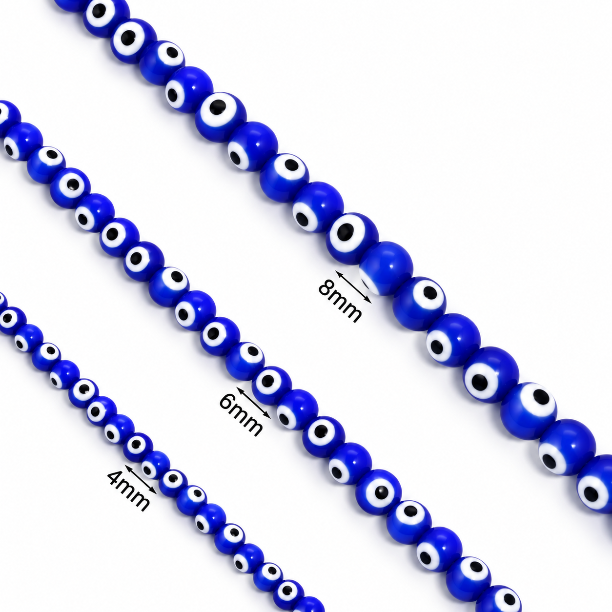 Ojo Turco Azul 4mm - 90 PCS