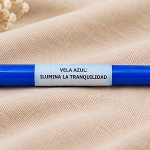 Vela Larga Azul 17cm - 10 PCS