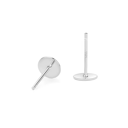 Base de Aro Plano 5mm Plata 925 - 2 Unid.