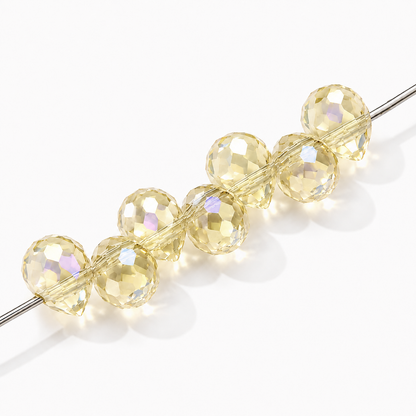 Gota Cristal Amarillo Claro Tornasol 8mm - 20 PCS