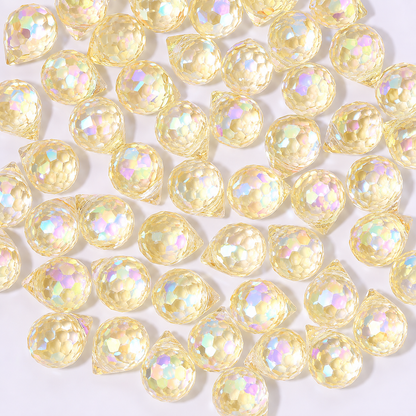 Gota Cristal Amarillo Claro Tornasol 8mm - 20 PCS