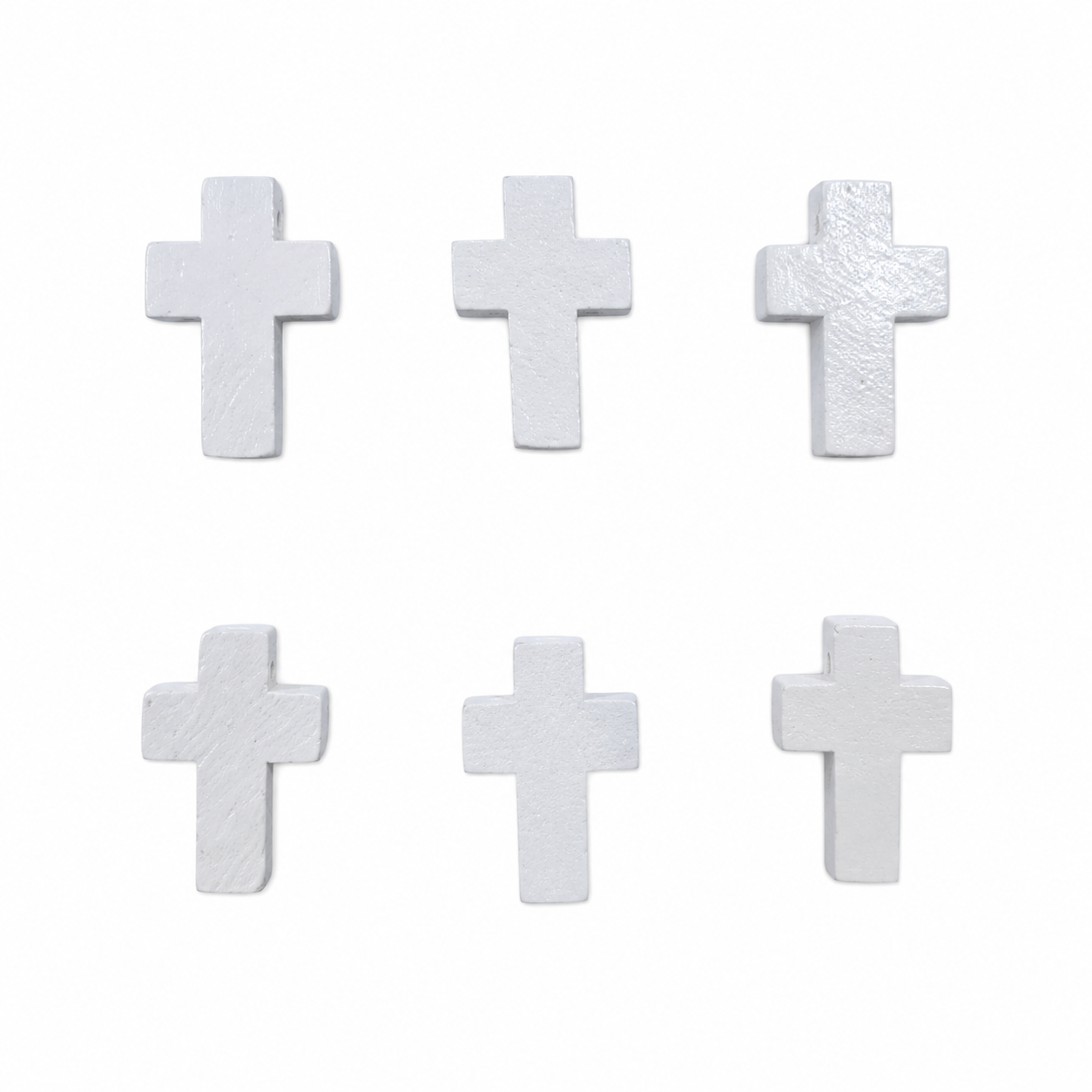 Cruz Madera Blanca 22x15mm - 20pcs