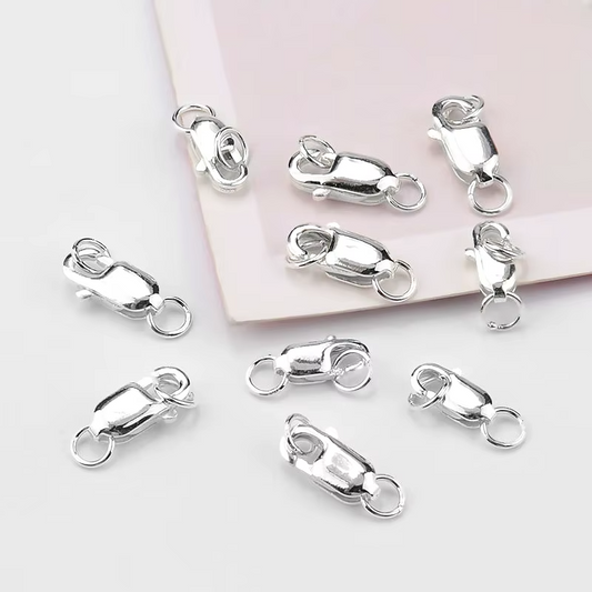 Broche Langosta 10mm Plata 925 - 1 Unid.