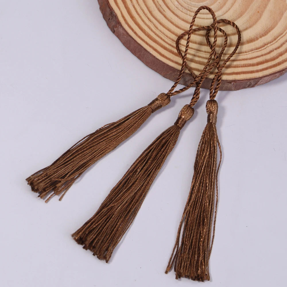 Borla Hilo Seda Cafe 8cm - 10pcs