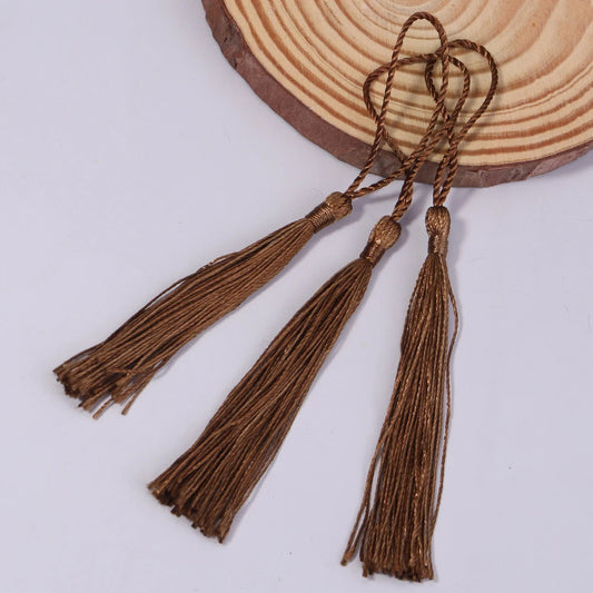 Borla Hilo Seda Cafe 8cm - 10pcs