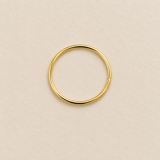 Aro Metálico con Forma de Circulo Dorado - 1 PCS