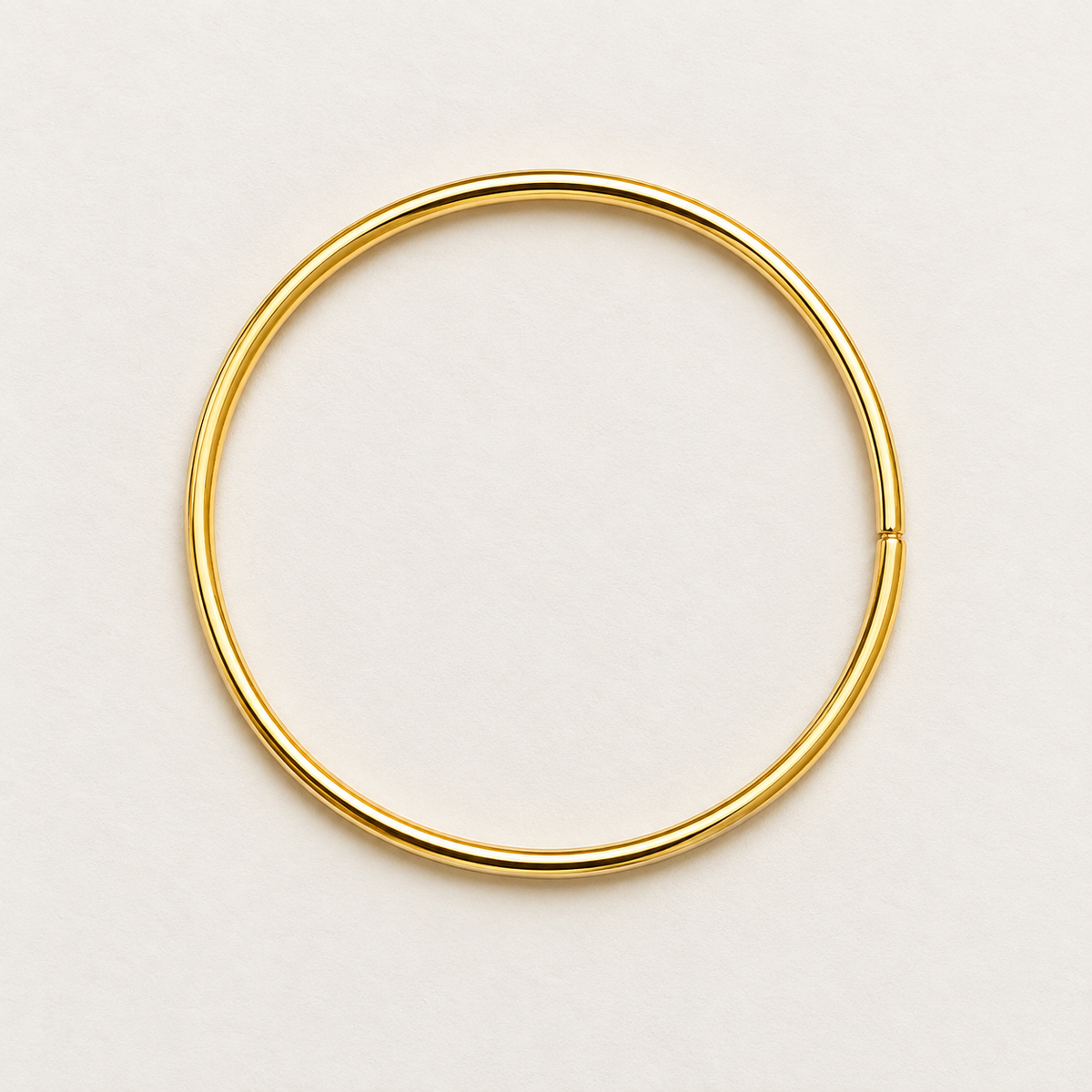 Aro Metálico con Forma de Circulo Dorado - 1 PCS