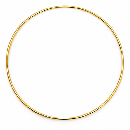 Aro Metálico con Forma de Circulo Dorado - 1 PCS