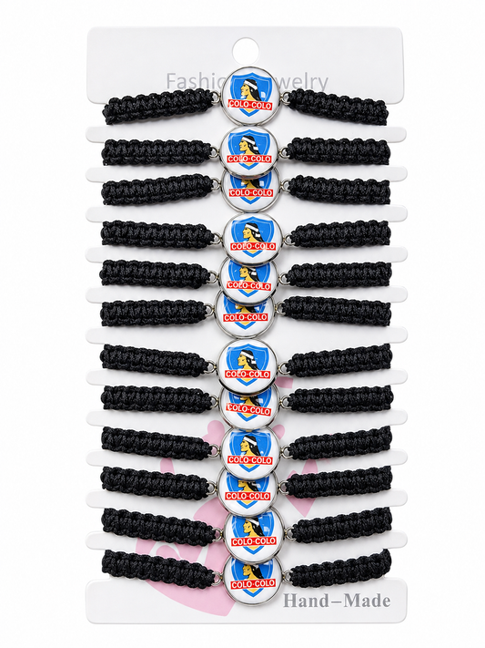 12 Pulseras Colo Colo Nudo Corredizo
