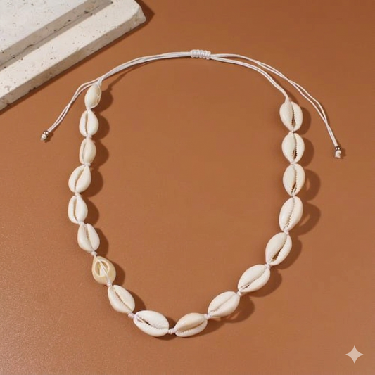 Collar de Conchas Con Nudo