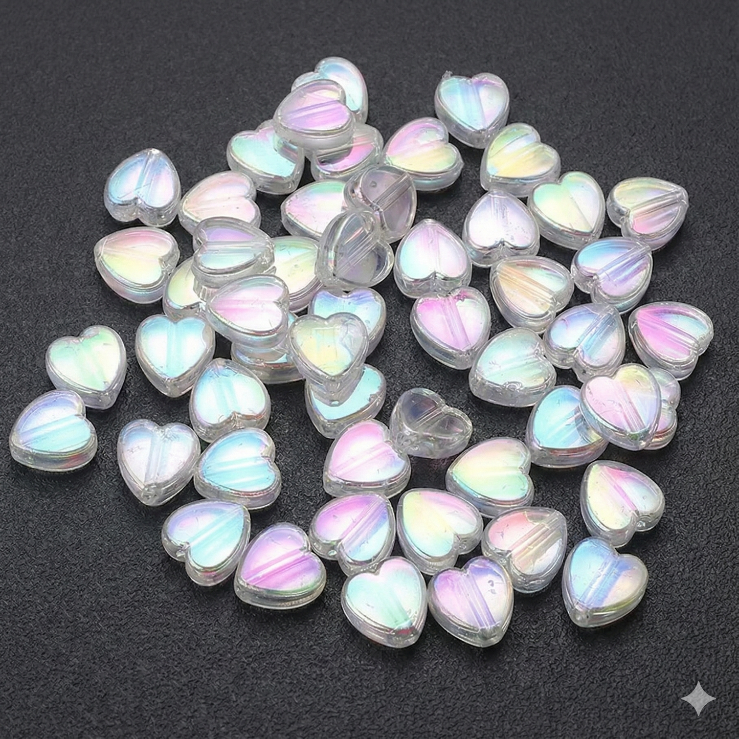 Corazones Traslucidos Tornasol - 40gr