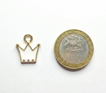 Dije Corona Blanca 15x17mm