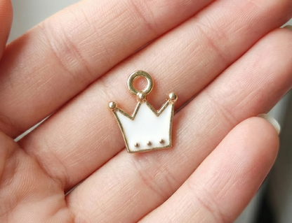 Dije Corona Blanca 15x17mm