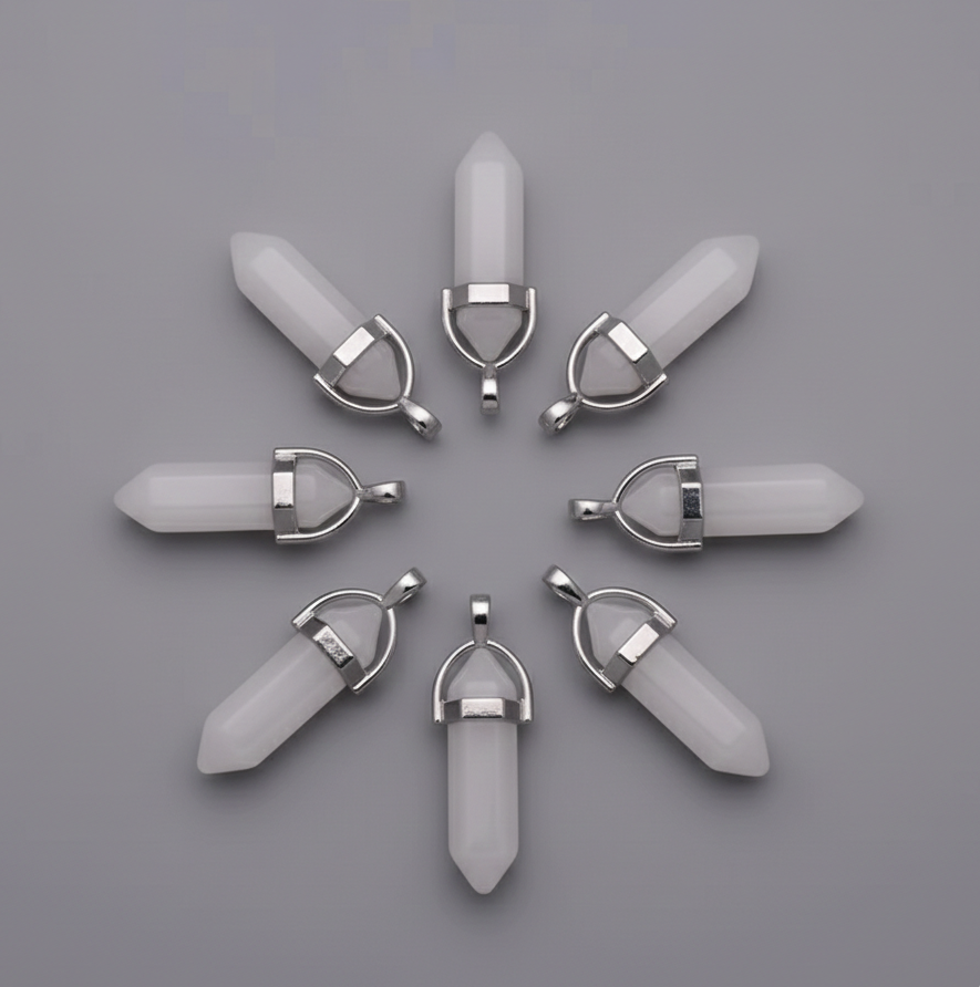 Colgante Punta Cuarzo Blanco