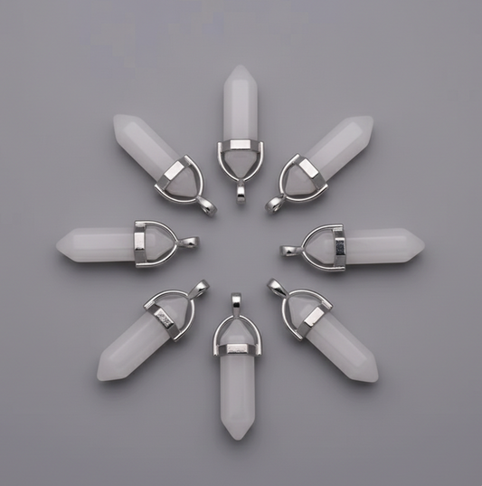 Colgante Punta Cuarzo Blanco