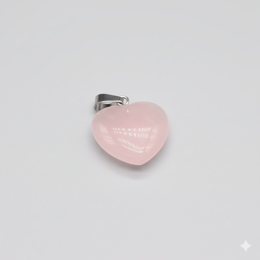 Corazon Cuarzo Rosado 2cm