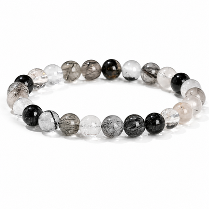 Pulsera Cuarzo Turmalinado 8mm