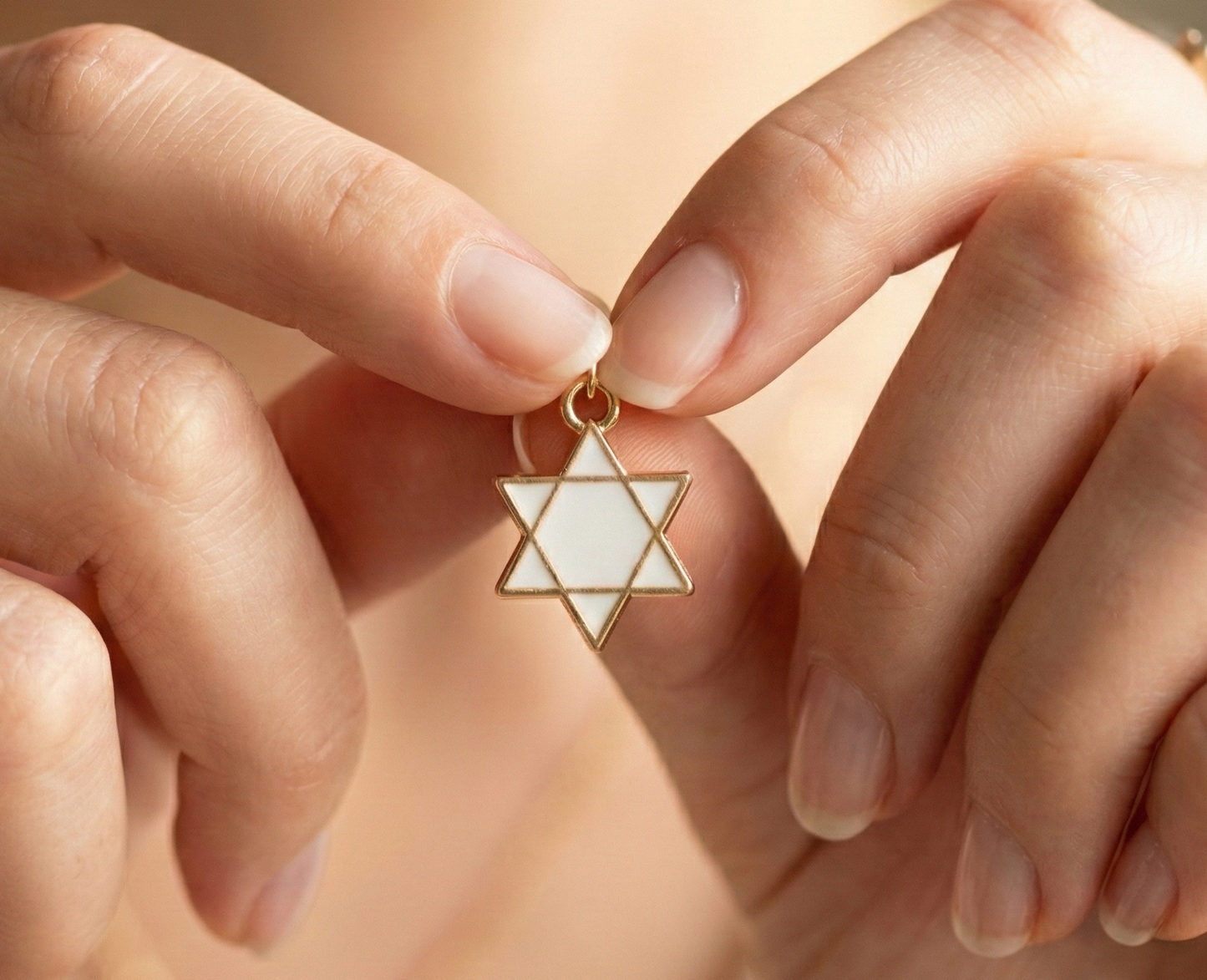 Dije Estrella de David Blanca 12x17mm