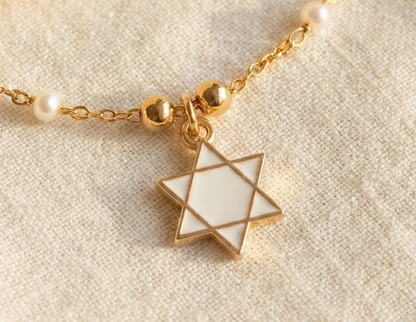 Dije Estrella de David Blanca 12x17mm