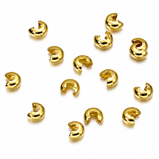 TAPANUDO CARACOL DORADO FANTASIA 4mm - 100pcs