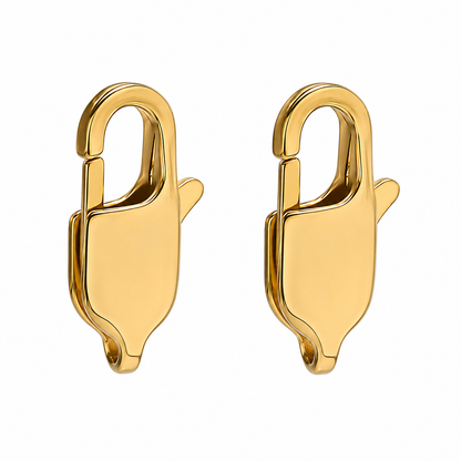Broche Langosta Acero Dorado 13x4mm - 10pcs
