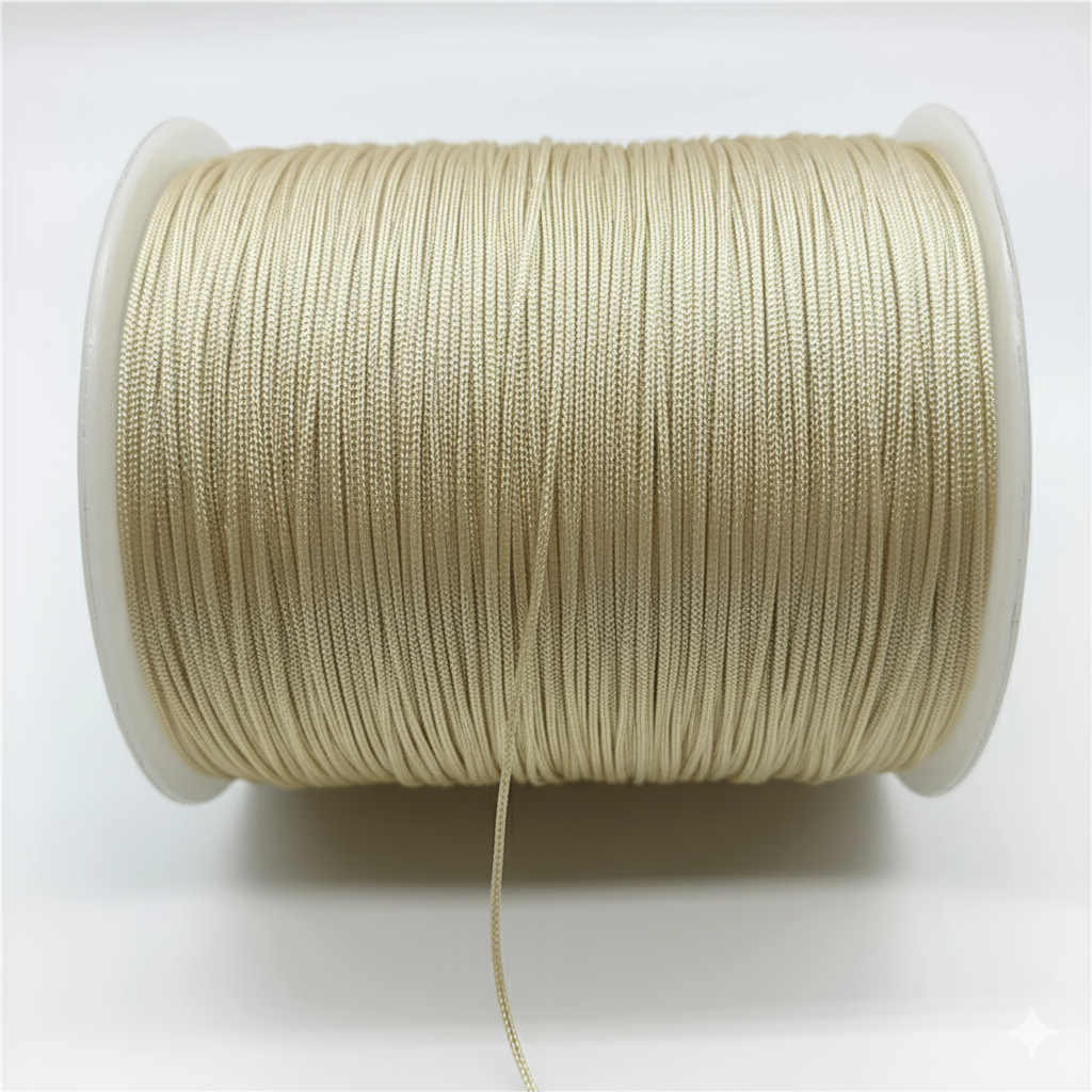 Hilo Tripolino (Chino) 0.8mm Dorado Pálido - 90 Metros