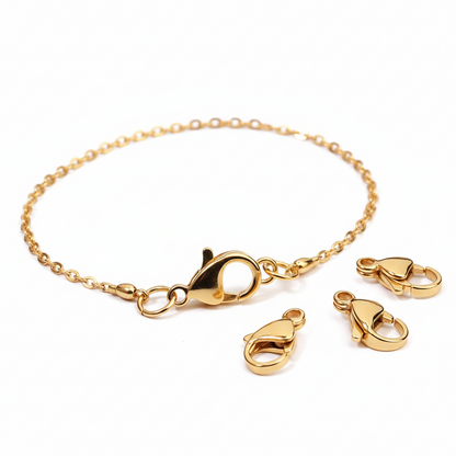 Broche Acero Dorado de 1.2cm