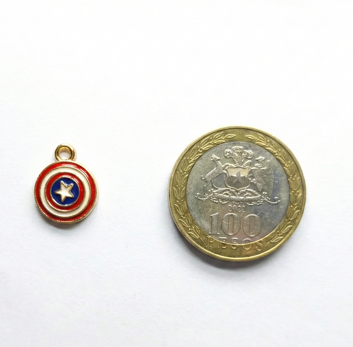 Dije Escudo Capitan America 11x14mm