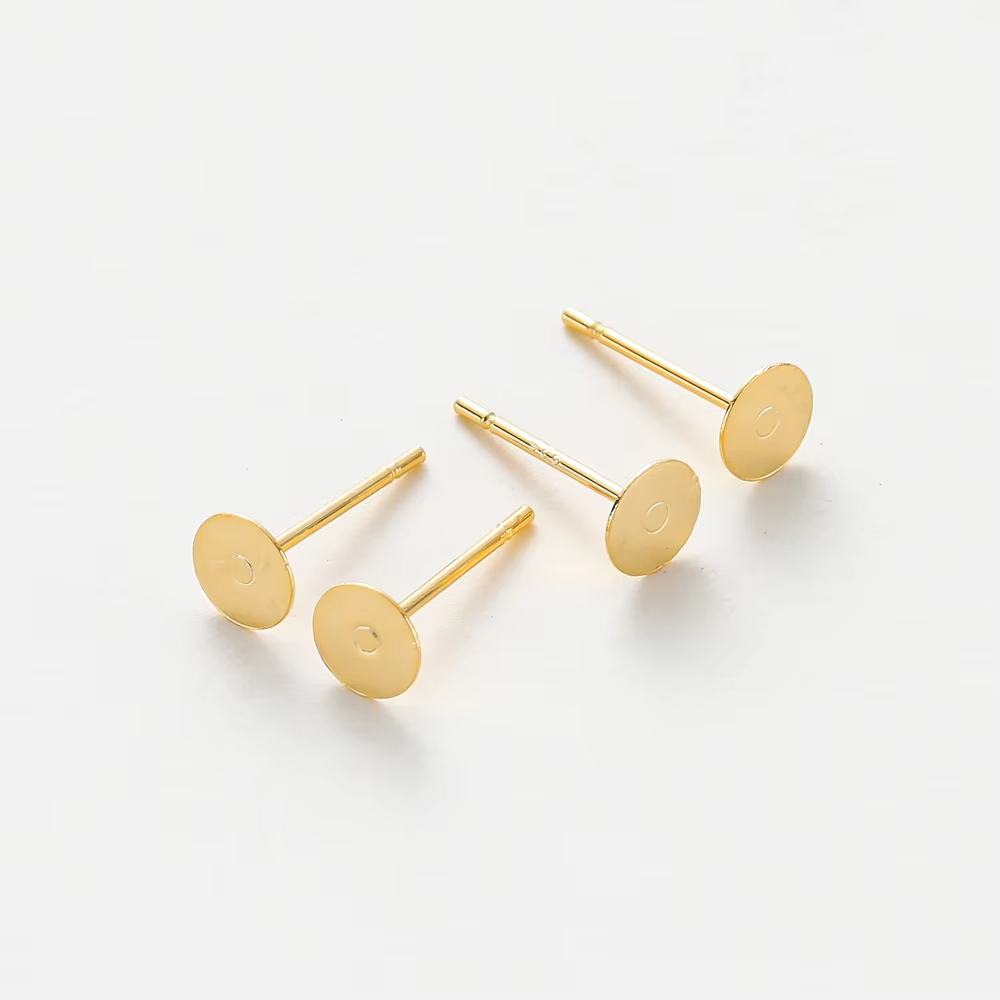 Base Aro Plano Acero Dorado 6mm - 140 Unid