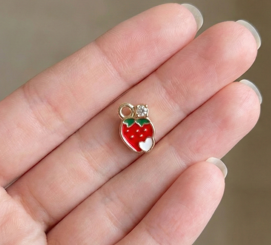 Dije Frutilla 9x15mm