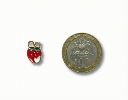 Dije Frutilla 9x15mm