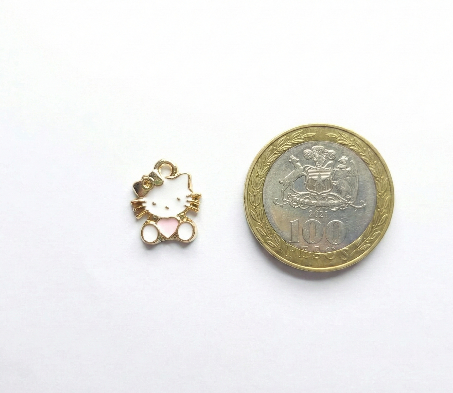 Dije Hello Kitty Rosa 12x15mm