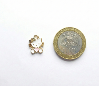 Dije Hello Kitty Rosa 12x15mm