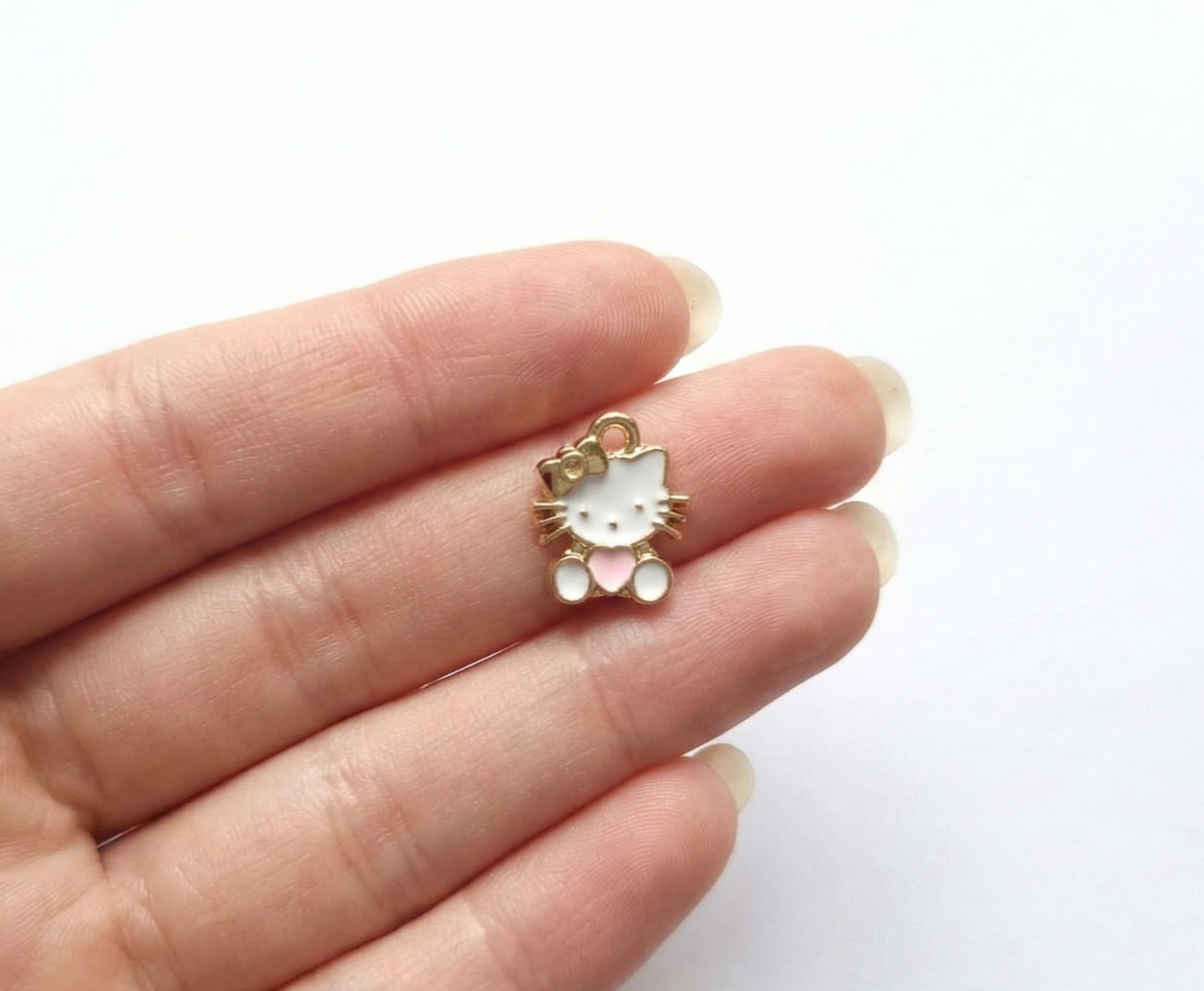 Dije Hello Kitty Rosa 12x15mm