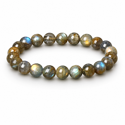 Pulsera Elasticada Labradorita 8mm