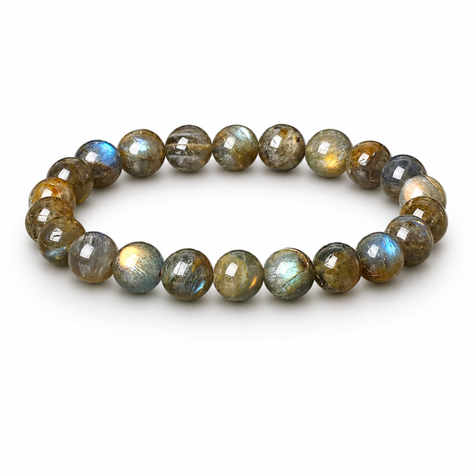 Pulsera Elasticada Labradorita 8mm